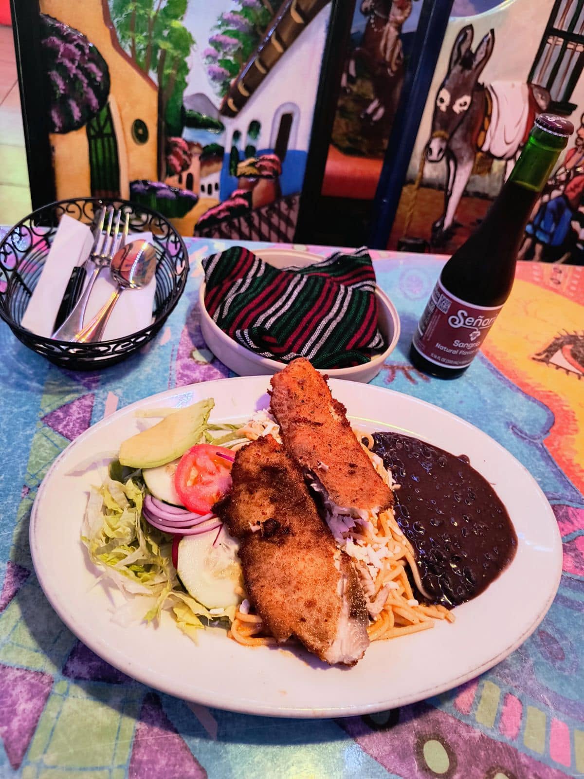 Platillo servido en Las Delicias de México